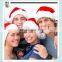 Red and White Deluxe Christmas Party Plush Santa Hats HPC-1043
