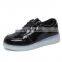 latest high quality OEM color and label USB kid boys and girls LED sneakers shoes