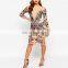 New Fashion Plus Size Embellished Beaded Mesh Women Midi Bodycon Dress