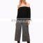 OEM off shoulder hot sexy plus size fashion blouse,chiffon fashion clothes manufacturers china
