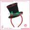 Diva Christmas Mini Top Hat Fascinator Party Headband Top Hat Mini Hat Headband