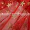 2015 Wholesale Fabric Shipping From China Christmas Fabric Spraying Organza Dresses Fabric