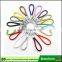 Wholesale Factory Various Color Promotional Handmade Braided Make Leather Keychain