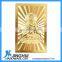 brass antique logo advertisement plate