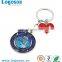 High Quality KEMER Printed Logo Middle Spinner Fancy Metal Keyring Keychains