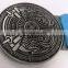 zinc cast medal antique silver plated customized design as the souvenir of the association