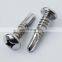 Dacromet CSK Head Phillips Recess Pozi Drive Self Drilling Screw