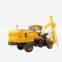 Loaded type wheeled guardrail pile driver for post installation on sale