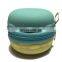 Round MacaronCoin Bag Custom Women Clutch Purse Fashion Girls Silicone Wallet