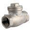 High quality stainless steel switch check valve 1/2-3/4 " inch DN15/DN20 201 SS304 316 2 way water ball check valve swing
