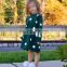 Spring new European and American girl's long-sleeved cotton polka dot princess dress