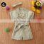 Baby Girl Dress Jumpsuit Kids Girl Cool clothes Girls short sleeve clothing Costume Summer Fall Solid Color