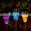 Outdoor waterproof Stainless Steel other garden ornaments garden light solar stained glass mosaic solar light