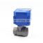 2.5NM Torque mini 2 Way electric motor ball valve for Industrial automation small devices, motorized actuator valve