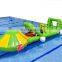 inflatable floating water obstacle crocodile slide aqua run