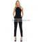Sleeveless Style Zip On The Back Deign Fashion Slim Fitting Women Jumpsuit
