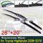 for Toyota Highlander XU40 XU50 Kluger 2008~2018 Car Wiper Blade Windscreen Windshield Wipers Car Accessories 2009 2010 2016