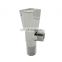 Chromed brass shut-off ninety degree two way toilet angle valve