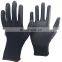 13Gauge Nylon Seamless Machine Knit shell with PU Palm coated Polyurethane Gloves for safety