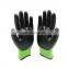 Bamboo Garden Gloves Ultra Grip Nitrile Protective Coating Against Cuts Barehand Sensitivity Work Glove for Gardening Fishing