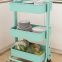 Movable Kitchen Trolley High Quality Storage Holders  Foldable Metal Cart