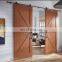 China Supplier Sliding Latest Wardrobe Wooden Sliding Barn Door Design