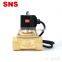 SNS 2WS series brand brass 2/2 way normally closed 3/8 inch waterproof solenoid valve