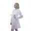 Hook&Loop Elastic Wrists Polypropylene Disposable Lab Coat with Collar