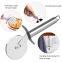 Kitchen Accessories Home and Kitchen Gadgets Stainless Steel Single Wheel Pizza Knife Baking Tool Pizza Cutter