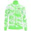 White and Green Custom Sublimation Jacket with Green Zipper of 2022