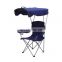 Outdoor camping beach chair with canopy folding sun shade beach armchairs