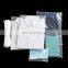 Custom clothing zipper bag transparent frosted pe plastic packaging bag