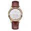 SINOBI Classic Men's Watch Calendar Function 316L Stainless Steel Watch Genuine Leather Strap Watches Relogio 1232G