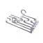 Multi-functional 5 in 1 Trouser Storage Rack Adjustable Pants Tie Storage Shelf Closet Organizer Stainless Steel Clothes Hanger