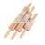 Sale Decorative Cakr Bakery Small Wooden Texture Engaved Baking Embossed Rolling Pin