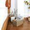 Wholesale large capacity woven rattan basket Hand-Woven Storage Baskets with Wooden Handles, Seagrass Wicker Baskets