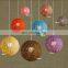 New style Colorful Pearl Handmade Rattan Light Ceiling Lampshade Ball Shaped Woven Light decor high quality