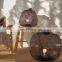 Hot Sale Trendy Black Bamboo bamboo floor lamp Wicker Lampshade with Wooden Base Vietnam Manufacturer