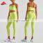 New Arrival 80% Nylon 20% Spandex Fabric Gym Fitness Yoga Set Women Workout Sports Clothing Bra And Leggings 2 Piece Set