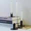 Hot sale Nordic Minimalist Wrought Iron Custom Desktop Home Decoration Black Colored Wedding Candle Holders