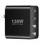 USB C Wall Charger 130W Foldable Travel 4 Type C PD 3.0 Charger Block Quick Fast Charger Desktop Power Adapter Charging Station