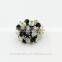 2016 Hot Sale Atmosphere Multi Design Glass Bead Cluster Fashion Gold Ring