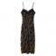 New style women's dress in European-American style, featuring a fitted and long design with a halter neck, exuding a fashionable and elegant vibe.
