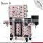 Professional Salon Beauty Box Pvc Cosmetic Makeup Kits Case With Rolling Wheels