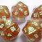 High quality plastic polyhedral dice set for board game