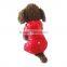 Wholesale Large Dog Clothes Red Dog Air Force Raincoat