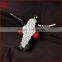 Imitation ox bone carved cow with zircons pendant Bead, alloy jewelry with a cow fashion spike ethnic jewelry