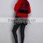 QD80708 Fashion Fur Dress Wholesale Red Top Grade Mink Fur Coat For Woman