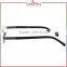 Laura Fairy China Newest Designed Black Temple Semi-Frame Metal Optical Frames