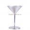 stainless steel cocktail goble wine cups